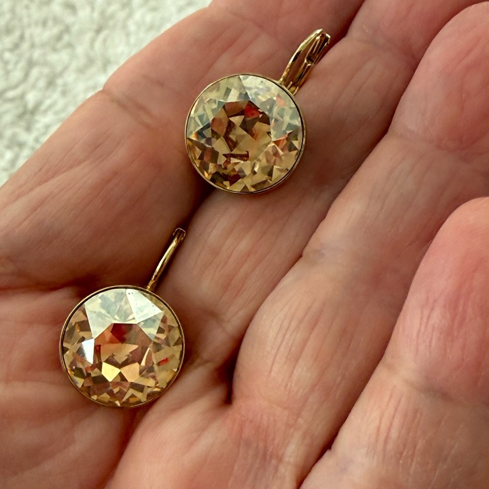 Swarovski Crystal Bella Gold Earrings